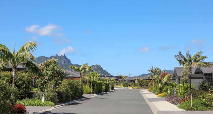 View of Mount Manaia from the Village