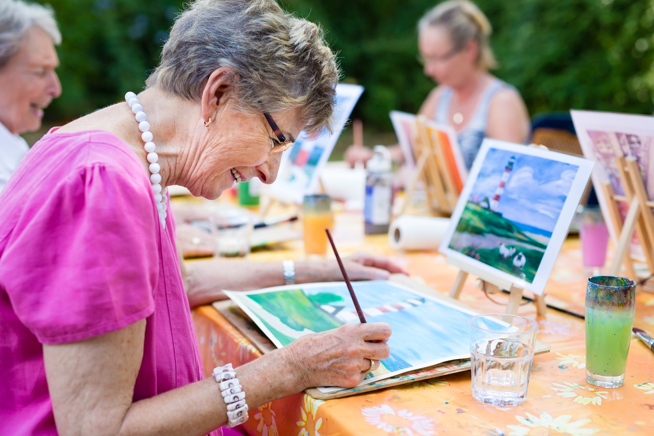 Senior Women Painting