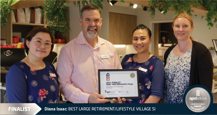 FINALIST - 2024,20,19,17 WINNER - 23,22,21,18,16,15 Best Large Retirement/ Lifestyle Village - SI