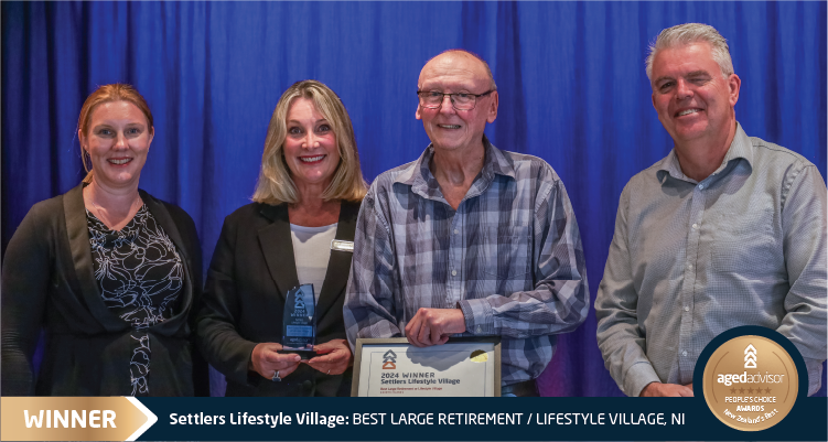 WINNER - 2024,23,22,21 Best Large Retirement/ Lifestyle Village - NI