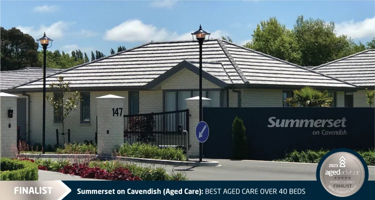 Summerset on Cavendish Rest Home Peoples Choice Awards 23 - Finalist Aged Advisor